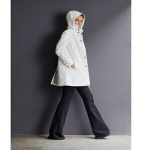 NWT Jane Post Iconic Princess Slicker, White, M